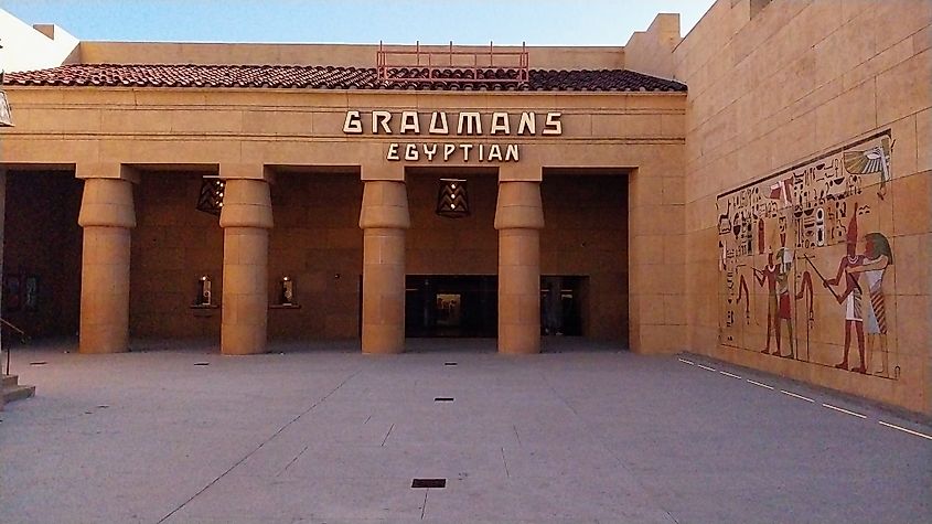 The Egyptian Theatre in Los Angeles, California. Editorial credit: Elliott Cowand Jr / Shutterstock.com