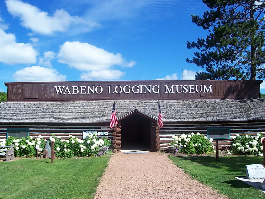 The Wabeno Logging Museum in Wabeno, Wisconsin