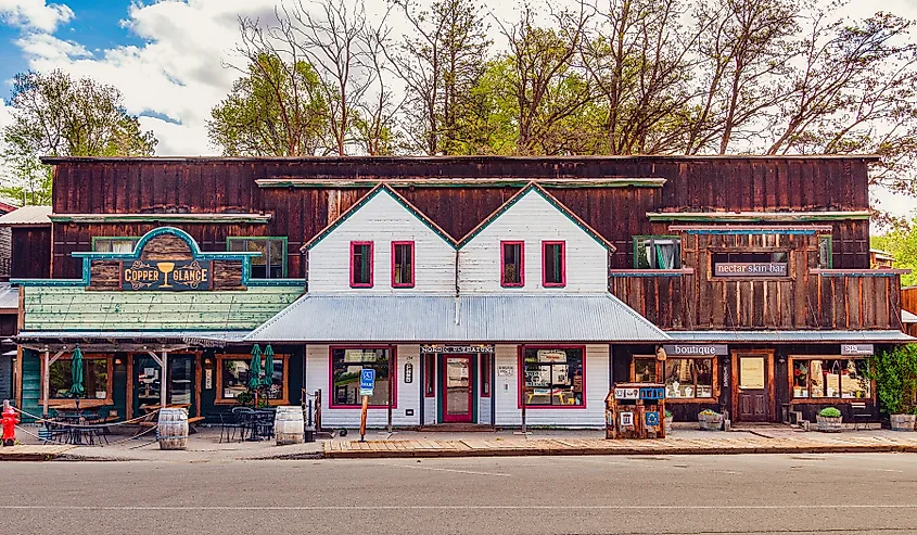 Old buildings in Winthrop, Washington. Editorial credit: Gareth Janzen / Shutterstock.com