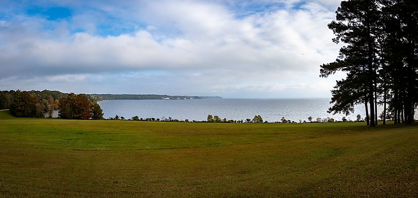 Ross R. Barnett Reservoir on the Pearl River. 