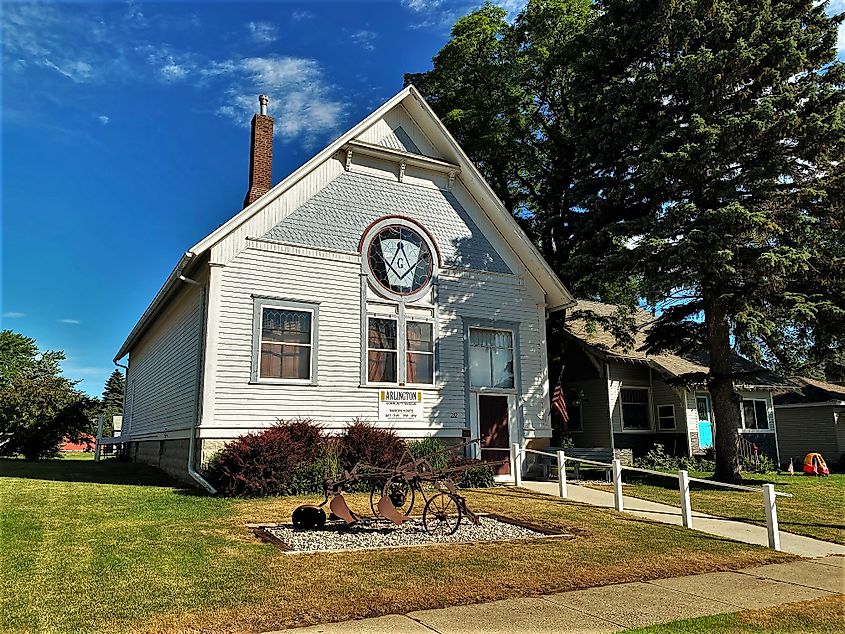 Arlington Masonic Temple in Arlington, South Dakota