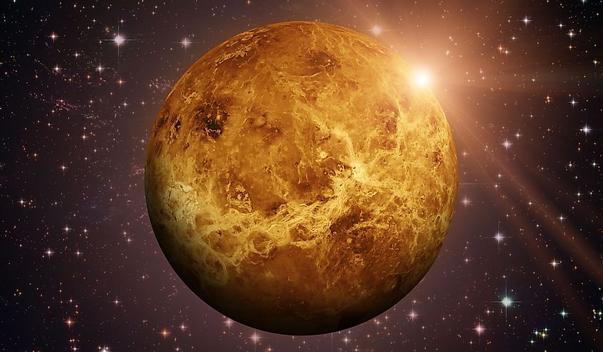 Venus, the second planet from the Sun.