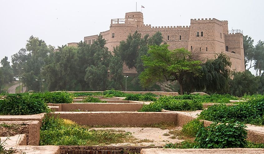 Archaeological castle and ruins of ancient Achaemenid palace in Susa (Sush), Iran.