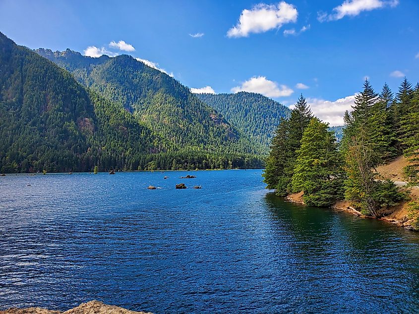Lake Cushman and the Olympic Mountains