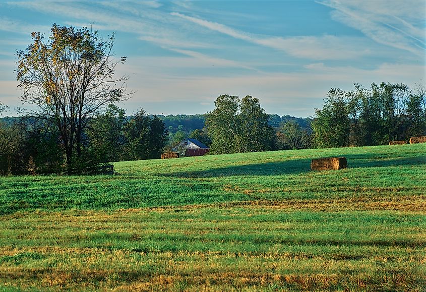 Farmland in Phoenixville, Pennsylvania.