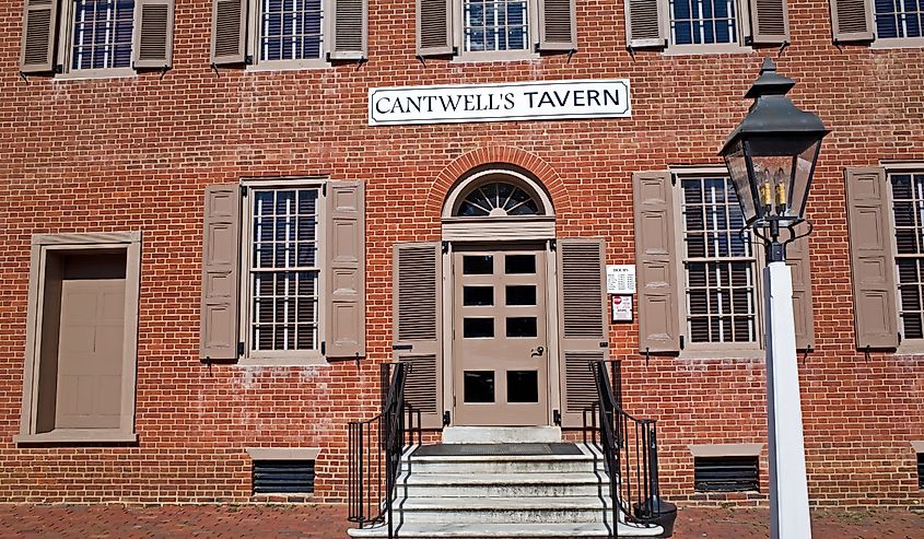 Cantwell's Tavern built in 1822 in Odessa, DE