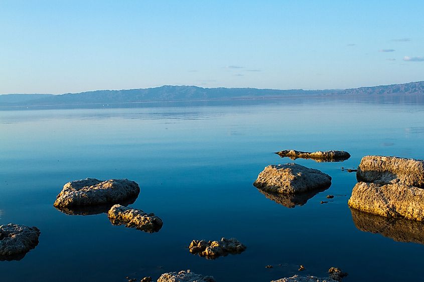 The Salton Sea, formed from what was once prehistoric Lake Cahuilla