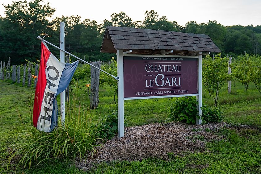 A winery near Marlborough in Connecticut.
