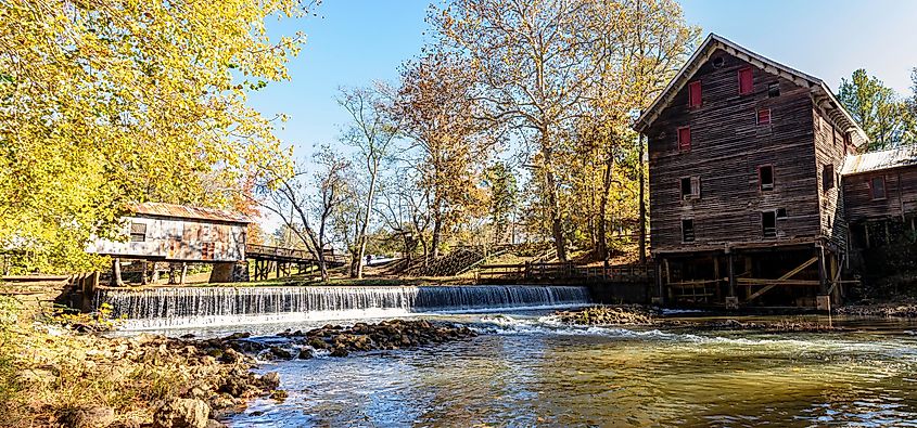 Kymulga Grist Mill in Childersburg, Alabama.