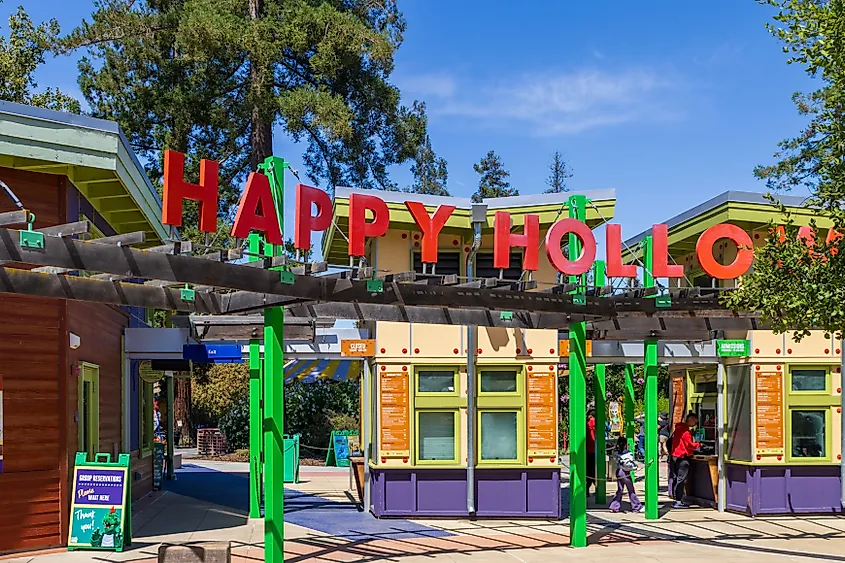Happy Hollow Park and Zoo in San Jose, California.