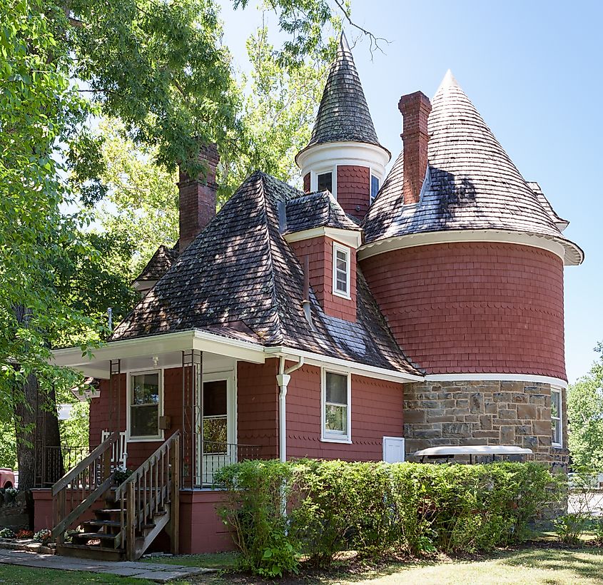 The Gate house, part of the Davis and Elkins Historic District in Elkins, West Virginia.