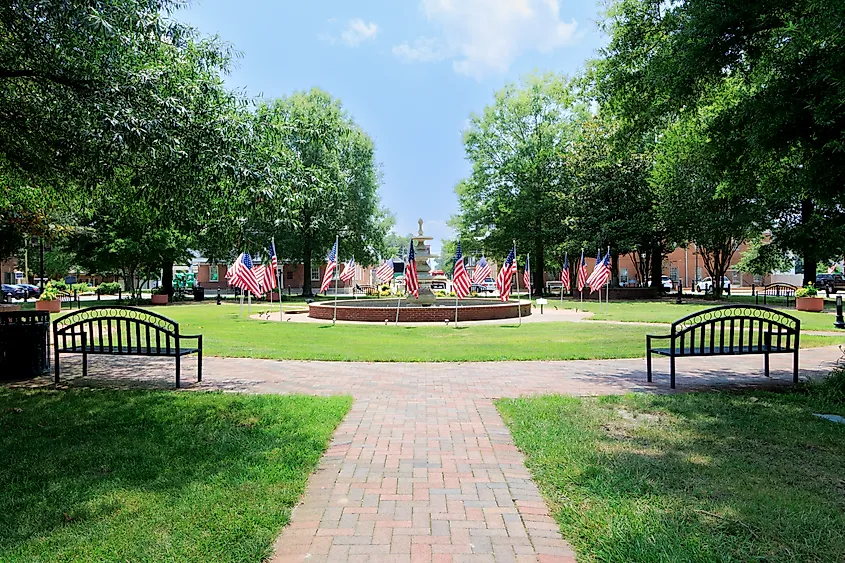 The famous Circle in Georgetown, Delaware