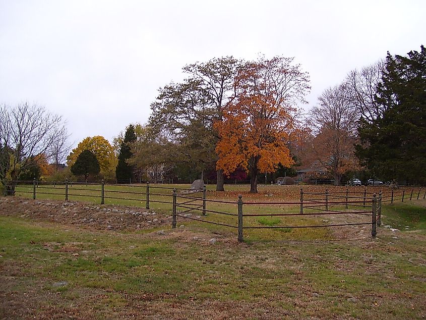Fort Ninigret in Charlestown, Rhode Island.