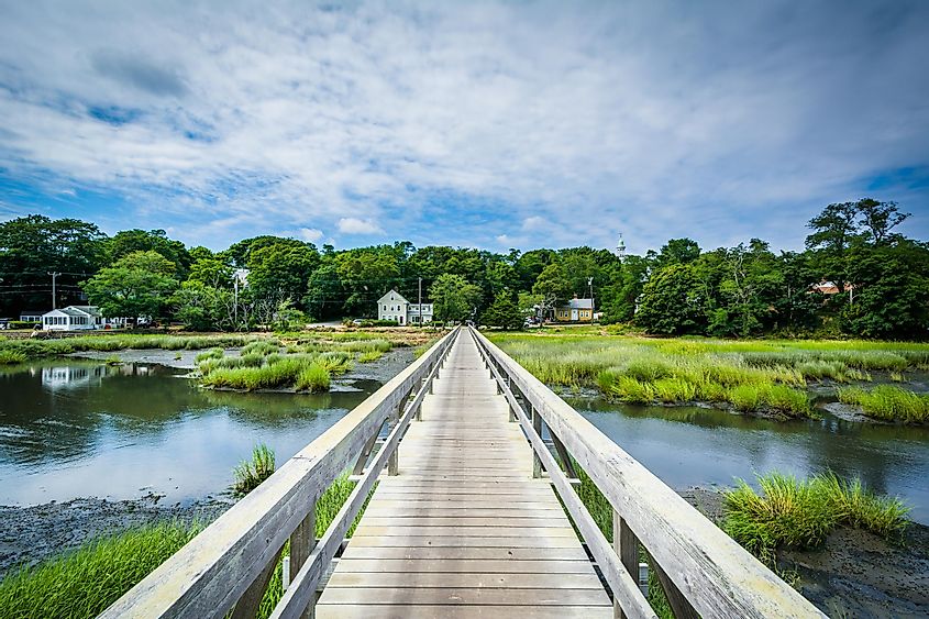 Uncle Tim's Bridge in Wellfleet, Cape Cod, Massachusetts.