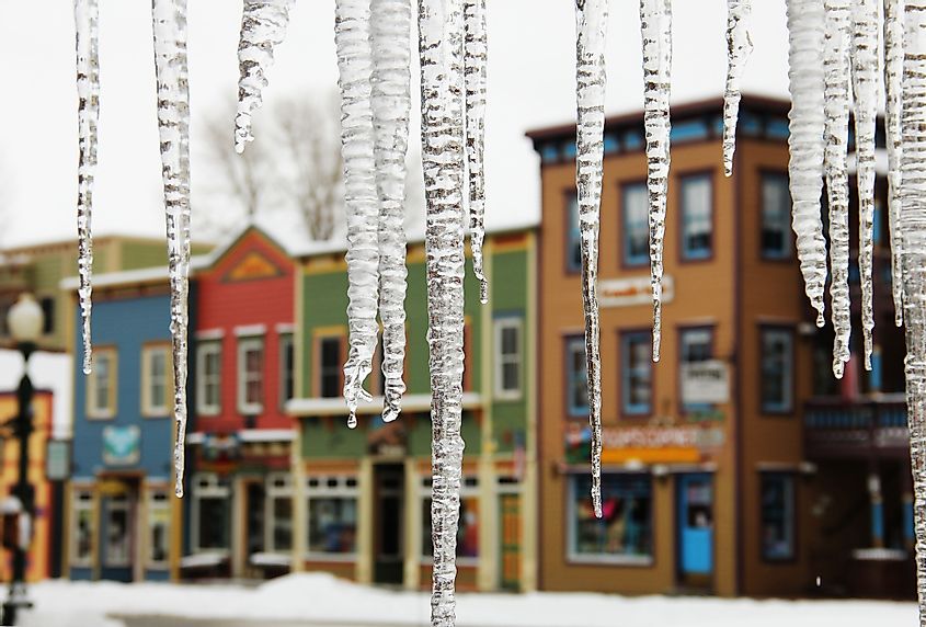 Icicles in crested butte