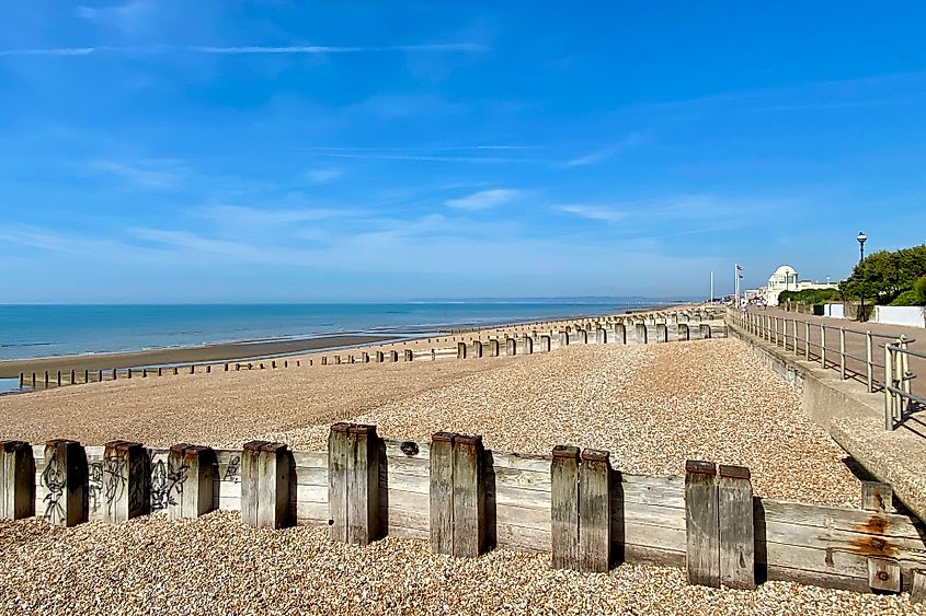 Bexhill Beach on a spring day Image credit Bryan Dearsley