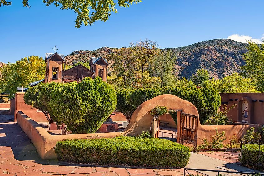 El Santuario De Chimayo historic Church in Chimayo, New Mexico.