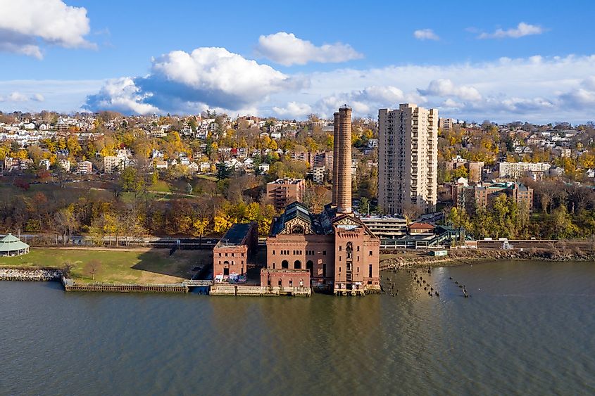 The abandoned Glenwood Power Plant in Yonkers, New York