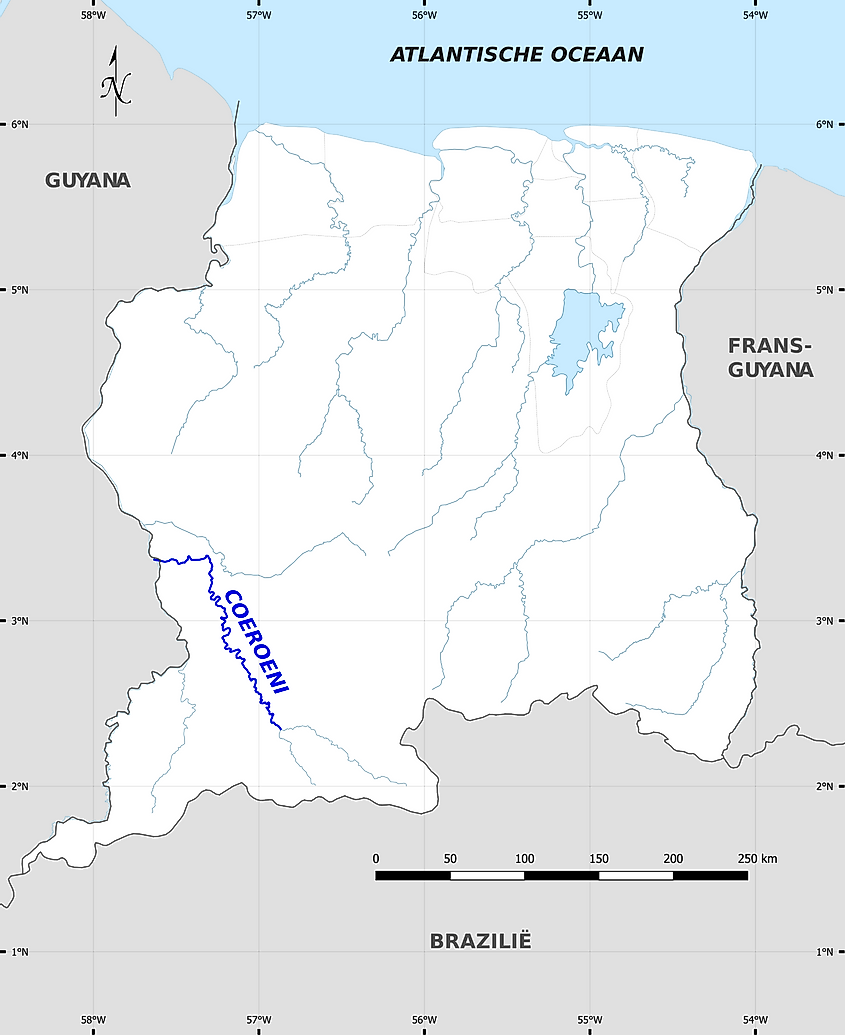 The Coeroeni River in Suriname.