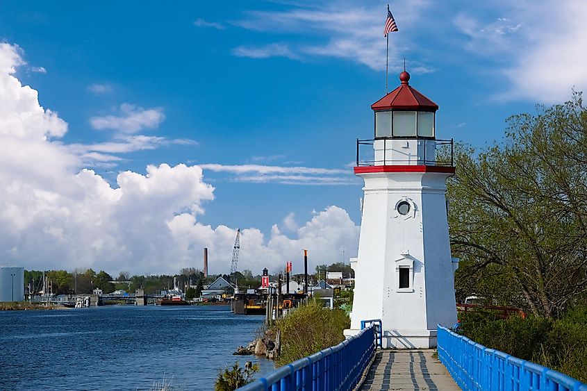 Cheboygan Crib Light in Cheboygan, Michigan.