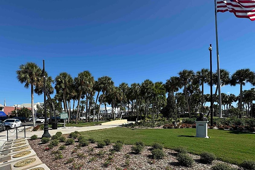 St Armands Circle and Circus Walk of Fame Photo by Bryan Dearsley