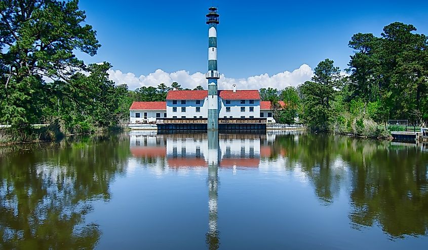 Lake Mattamuskeet Pumphouse and Hotel, North Carolina.