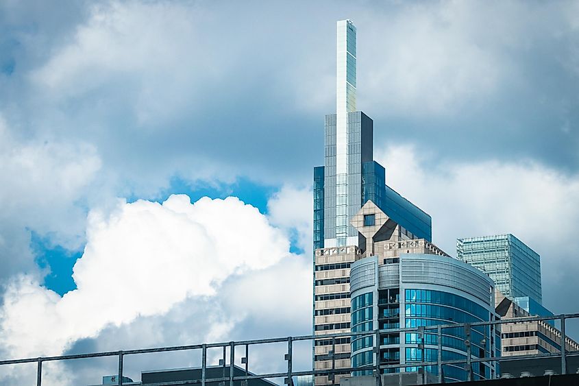 Sharp view of the Comcast Technology Center building. Image used under license from Shutterstock.com.