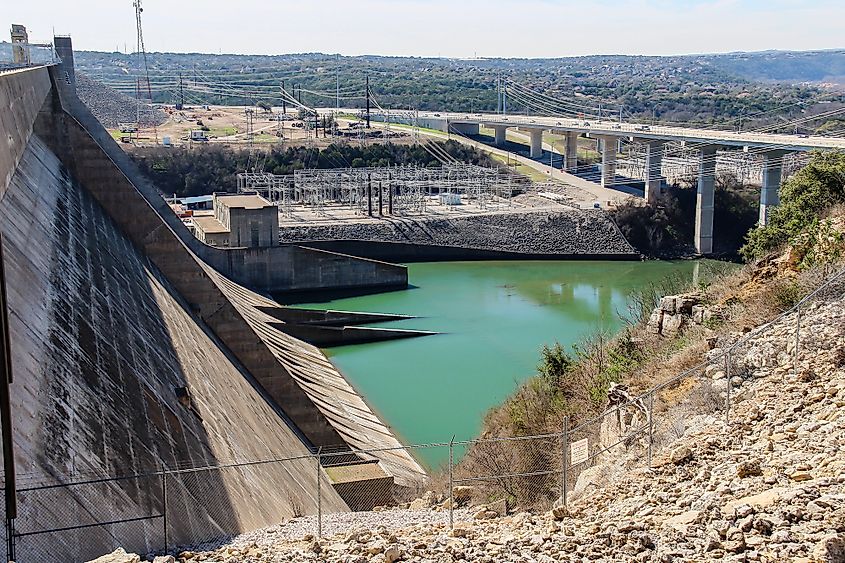 Lake travis mansfield dam