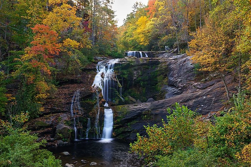 Bald River Falls, Tellico Plains, Cherokee National Forest. Appalachian Mountains, Tennessee