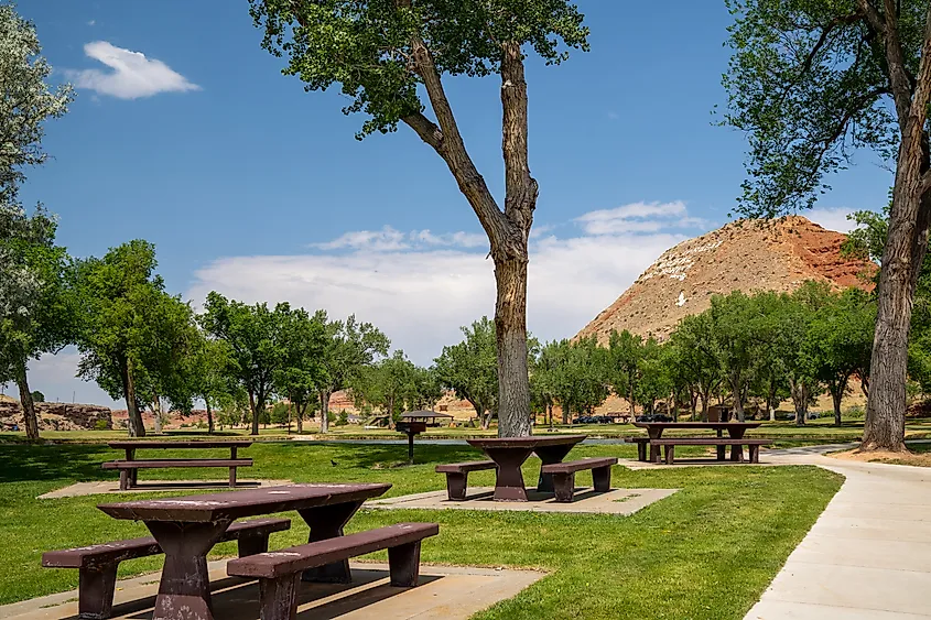 Hot Springs State Park in Thermopolis, Wyoming.