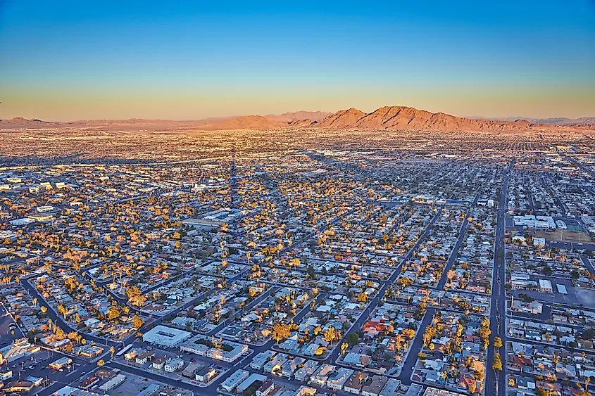 Las Vegas aerial view