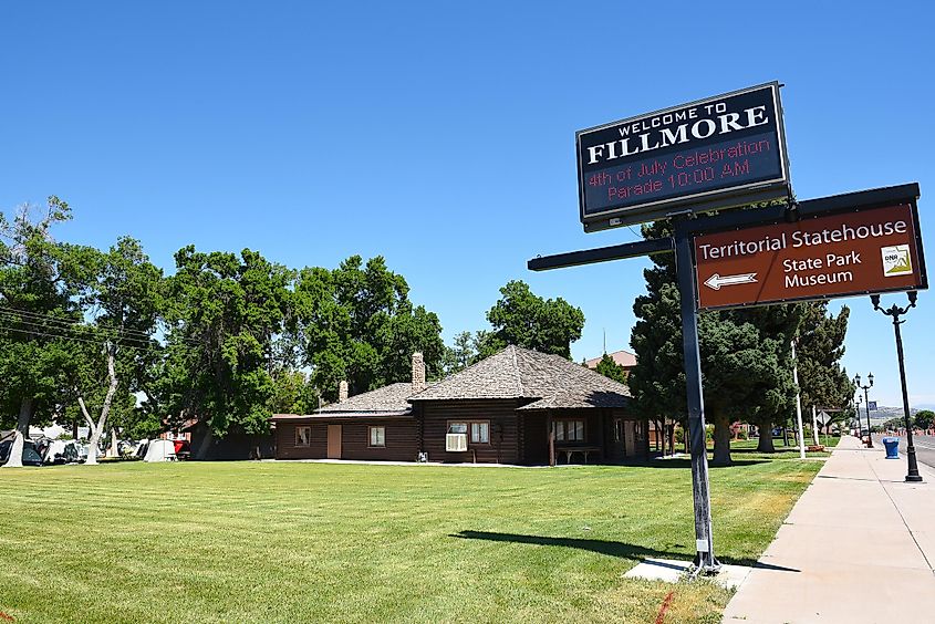 Territorial Statehouse State Park Museum, Fillmore, Utah. Image credit Steve Cukrov via Shutterstock.com