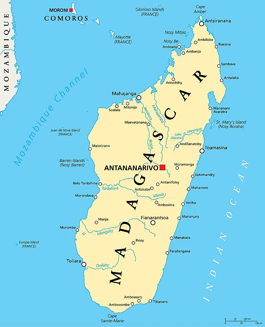 mADAGASCAR MAP