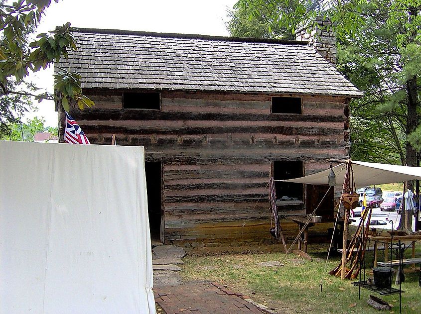 Replica of the capitol building of the state of Franklin in Greeneville, Tennessee.
