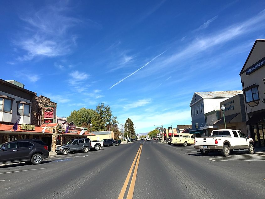 Littell Street in downtown Yerington, Nevada.