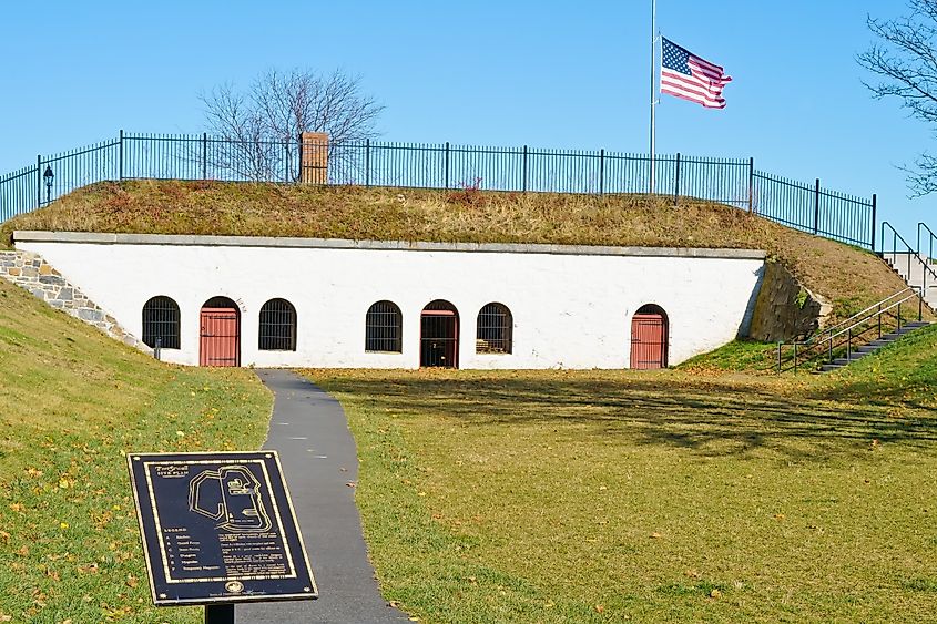 Historic Fort Sewall in Massachusetts.