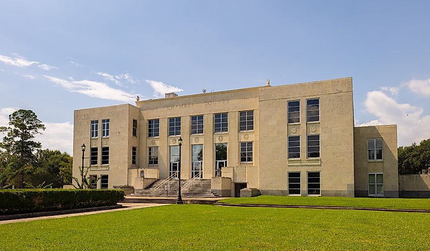 The Chambers County Courthouse, Anahuac, Texas.