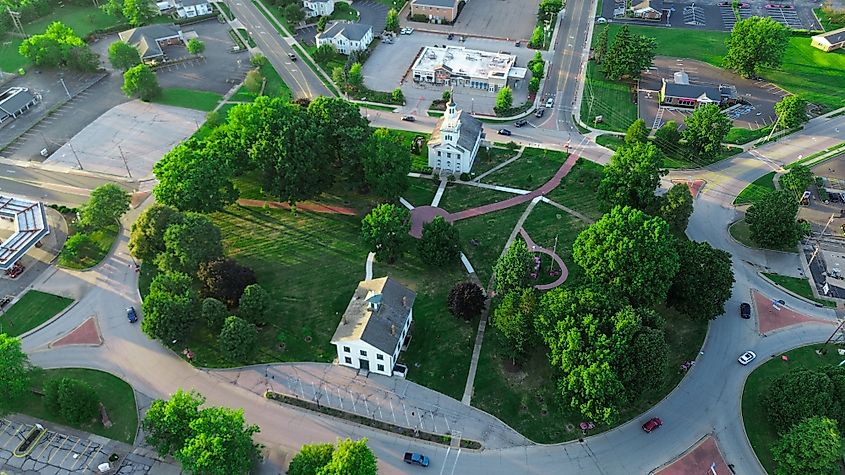 Tallmadge, Ohio circle at the city center