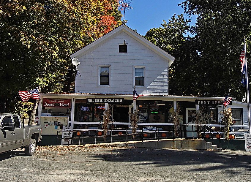 Mill River General Store the unofficial town center.