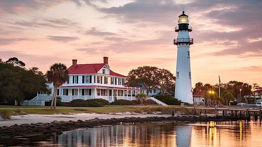 St. Simons Island lighthouse.