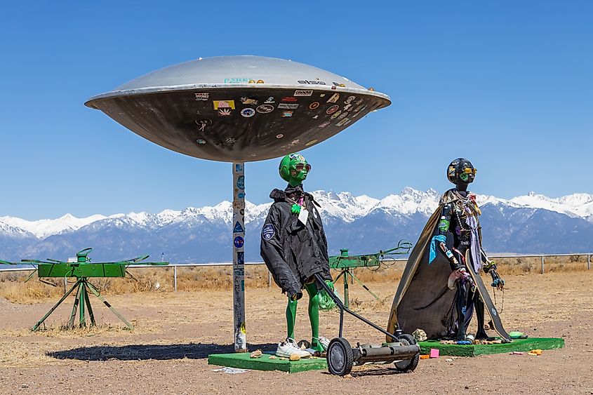 UFO Watchtower and information center near Alamosa, Colorado