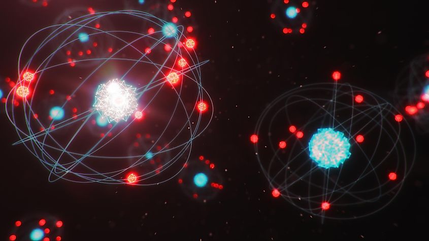 Illustration of an Atom and its Subatomic Particles