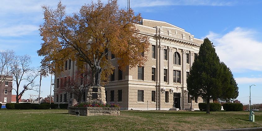 Richardson County Courthouse in Falls City, Nebraska.