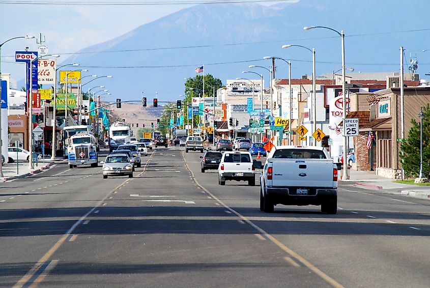 Main Street of Bishop, California looking north, via Michael Kaercher / Shutterstock.com