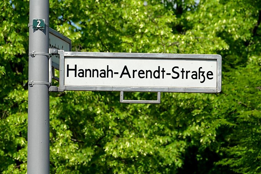 Street in Berlin named after Hannah Arendt
