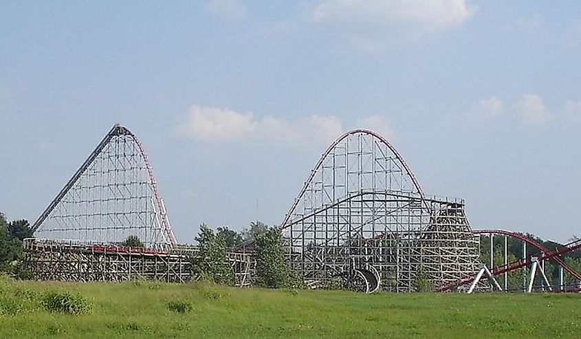 Timber Wolf at Worlds of Fun, Kansas City. 