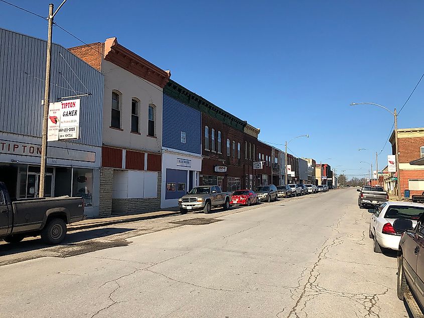 Downtown Tipton, Missouri.