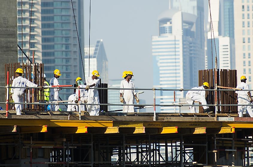 Foreign workers in Dubai