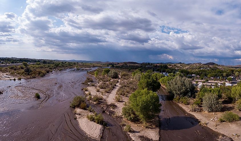 A scenery of the Hassayampa River in Wickenburg, Arizona