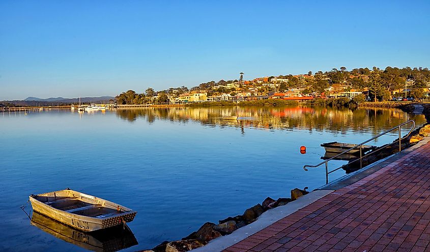 Merimbula lake, Merimbula a beautiful town on the south coast of NSW Australia